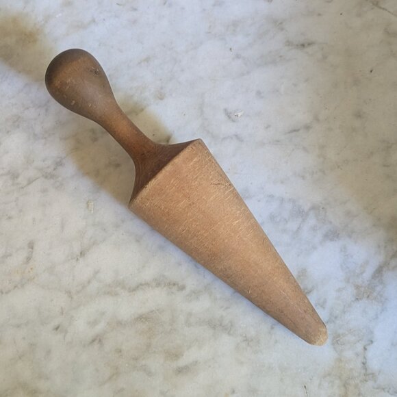 Vintage Primitive Rustic Farmhouse Wood Sieve Pestle Cone Masher Muddler Canning - Picture 2 of 5